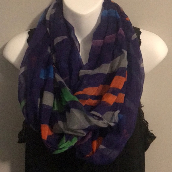 Fun Multi Colored Infinity Scarf - Picture 2 of 3